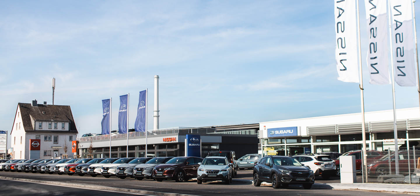 Autohaus Fischer Aschaffenburg, Außenansicht